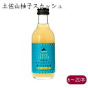 土佐山 柚子スカッシュ 200ml／本 6本《メーカー直送》【 送料無料 北海道沖縄離島除く】（ 栽培期間中農薬不使用 ゆず 使用 無添加 瓶 ） Yuzu Squash ユズ 柚 サイダー 炭酸飲料 高知県 ご当地 クラフト ケース