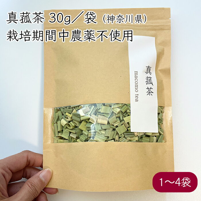 まこもめぐり 真菰茶 30g／袋《産地直送 2024年度 4/30から順次発送》（ 栽培期間中農薬不使用 無肥料 ） 国産 神奈川県 小田原 まこも茶 マコモ茶 マコモ 真菰 茶