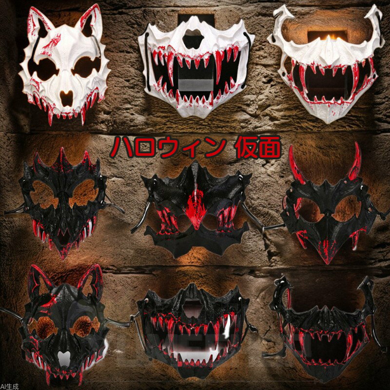 ϥ  ϥ ޥ ۥ顼 Halloween MASK Ω ץ  ʪ  ǥ 塼  ٥ ...