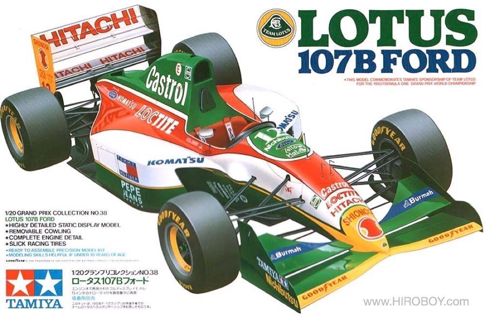 【中古】タミヤ 1/20 LOTUS 107B FORD 【訳あり：組立図欠品】 プラモデル[併売:0XHF]【赤道店】