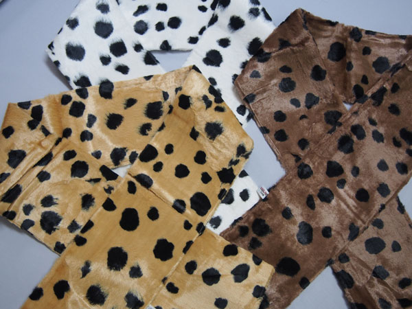 【うし 牛 丑柄 ダルメシアン アニマル柄マフラー】★3色・3本★でズバリ1800円