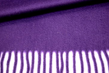 【カシミア100%ストール】肉厚・きれいなうね!※青紫※