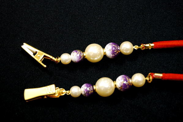 【リリーフファッションクリップ】おしゃれなたすき!【パープル】