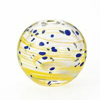 津軽びいどろ　花入れ　手のひらサイズの花入れ　彩手鞠　いろてまり　星月夜　F-71270　一輪挿し　花瓶