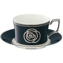 Noritake（ノリタケ）　エイダン　ティー・コーヒー碗皿（黒）　T93687/4867-1