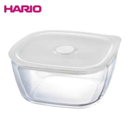 乐天商城 - ハリオ　耐熱ガラス製密閉保存容器・角1200　KSTM-120-TW　Hario