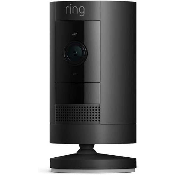 Ring Stick Up Cam Battery (リング スティックアップカム バッテリーモデル) 外出先からも見守り可能 屋内 屋外で使える充電式セキュリティカメラ デバイス盗難補償付き