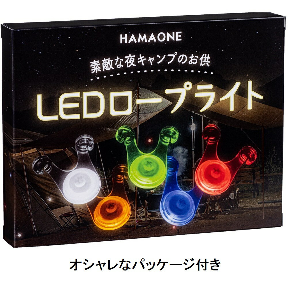 LEDロープライトキャンプ夜10個セット電池付き便利な袋付きパッケージ付きHAMAONE送料無料