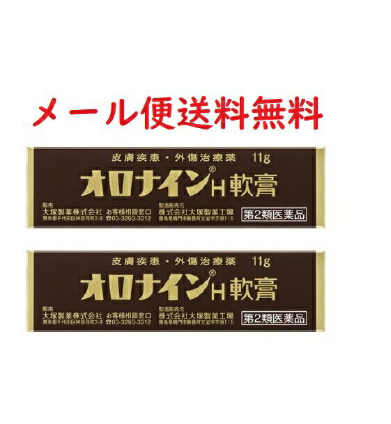 【第2類医薬品】オロナインH軟膏　11g×2コセット★4987035566113-2★皮膚疾患・外傷治療薬 メール便送料無料(福島県/奈良県宛は別途配送料200円発生します)