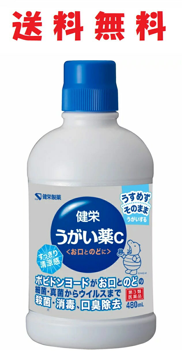 【第3類医薬品】健栄うがい薬C 480mL 4987286318042★送料無料 けんえー　ケンエー