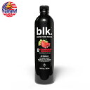 【最大500円クーポンあり】blk.ミネラル配合フレーバーウォーターストロベリールバーブ風味 (500ml) 12本パック BLK 500ml Strawberry Rhubarb(12) 日本未発売 大容量 【お取り寄せ商品】(4)