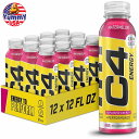 セルコア C4 エナジー 無炭酸 ゼロシュガー エナジードリンク プレワークアウトドリンク スイカ味 355ml (12 個パック) RTD: Cellucor C4 On The Go: Watermelon (12) 日本未発売 大容量 【お取り寄せ商品】