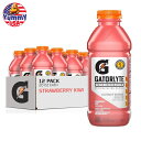 ゲータライト ラピッド リハイドレーション ストロベリーキウイ 591ml ボトル (12 パック) Gatorlyte 20oz Strawberry Kiwi (12pk) スポーツドリンク ゲータレード 日本未発売 大容量 【お取り寄せ商品】