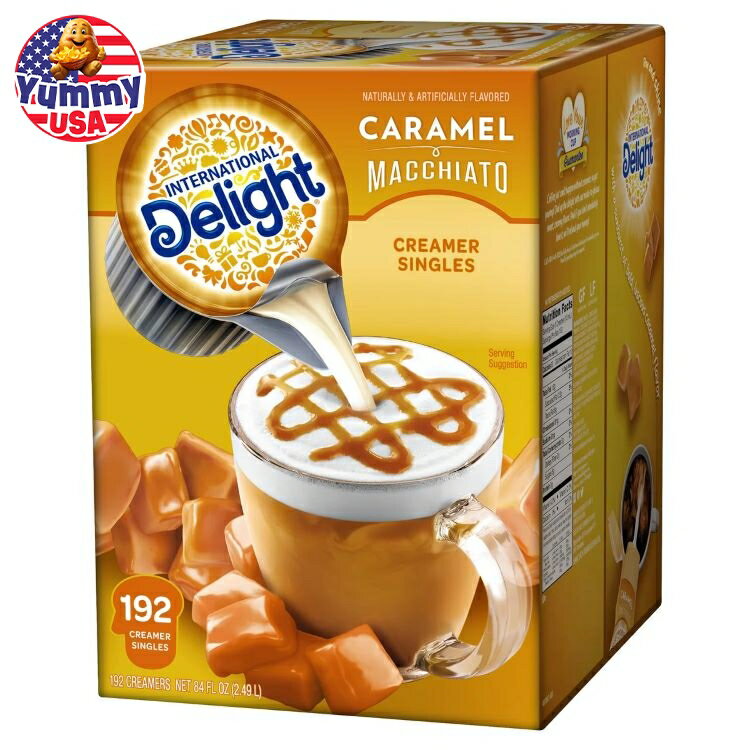 【最大500円クーポンあり】インターナショナルディライト リキッドクリーマー キャラメルマキアート 192個入り International Delight Liquid Creamer, Caramel Macchiato, 192-count 日本未発売【お取り寄せ商品】