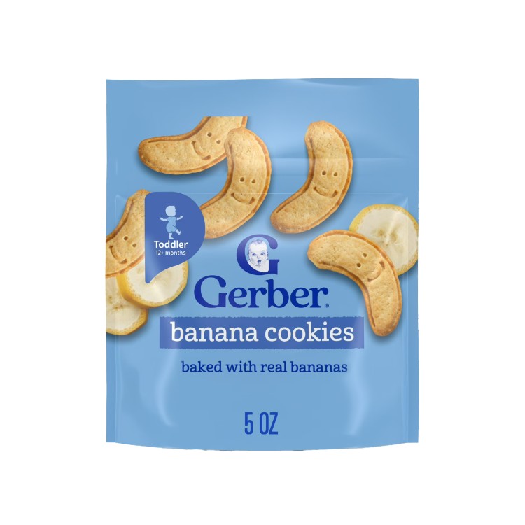 【最大500円OFFクーポン有】ガーバー 幼児用スナック バナナクッキー 142g Gerber Toddler Snacks, Banana Cookies 5 oz 【お取り寄せ商品】
