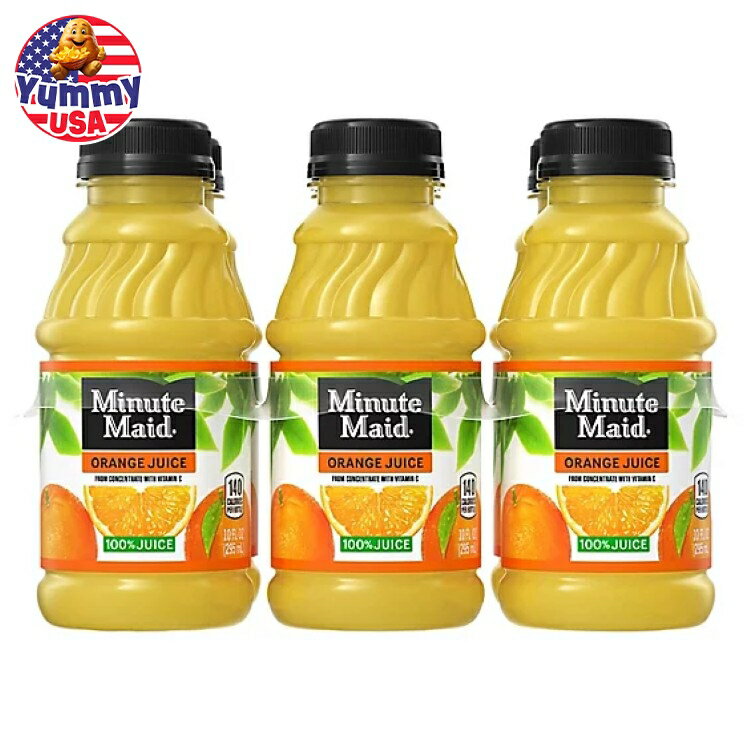 楽天アメリカお菓子のYummy USA最大500円OFFクーポン★ミニッツメイド オレンジジュースドリンク 10 液量オンス 6 本 Minute Maid Orange Fruit Juice Drink, 10 fl oz, 6 Bottles 日本未発売 大容量 フルーツジュース リフレッシュ 柑橘【お取り寄せ商品】