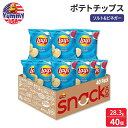 レイズ ポテトチップス ソルト&ビネガー味 スナックチップス 28.3g 40個入り マルチパック Lay's Potato Chips Salt & Vine...
