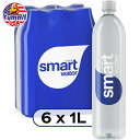 最大500円OFFクーポン★スマートウォーター 蒸留プレミアムウォーター 1リットル 6本入り smartwater vapor distilled premium water, 1 liter, 6 count bottles 日本未発売 大容量 【お取り寄せ商品】