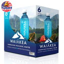 最大500円OFFクーポン★ワイアケア ボトルウォーター ハワイアン ボルカニック アルカリウォーター 500ml 6 パック Waiakea Bottled Water, Hawaiian Volcanic Alkaline Water, 500ml (16.9 oz) Bottles, 6 Pack 日本未発売 大容量 【お取り寄せ商品】