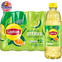 リプトン アイスグリーンティー シトラス ティードリンク 16.9オンス 12本 Lipton Iced Green Tea, Citrus Bottled Tea Drink, 16.9 oz, 12 Bottles 日本未発売 大容量 紅茶 お茶 リフレッシュ リラックス ティータイム ティーブレイク【お取り寄せ商品】