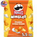 プリングルズ ミングルズ チェダー&サワークリーム パフスナック チーズパフ 5.5オンス Pringles Mingles Cheddar and Sour Cream Puffed Snacks, Cheese Puffs, 5.5 oz 【お取り寄せ商品】