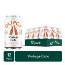 オリポップ プレバイオティクスソーダ ヴィンテージコーラ 355ml 12本 OLIPOP Prebiotic Soda, Vintage Cola, 12 fl oz, 12 Pack 【お取り寄せ商品】