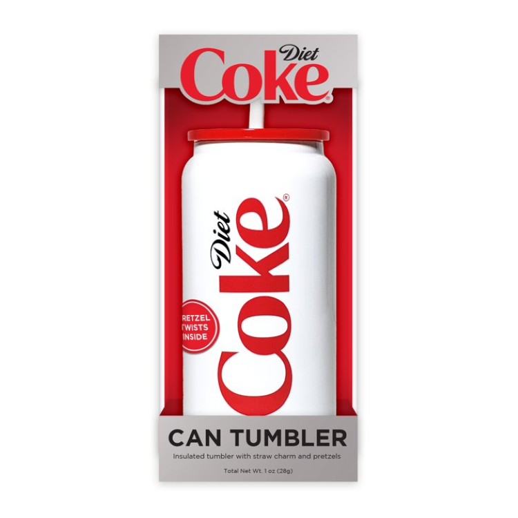 ダイエットコーク 断熱タンブラー&ミニプレッツェルツイスト セット Diet Coke Insulated Tumbler and ..