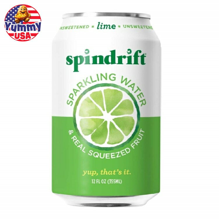 【最大500円OFFクーポン有】スピンドリフト スパークリングウォーター ライム 24缶 Spindrift Sparkling Water, Lime 日本未発売【お取り寄せ商品】