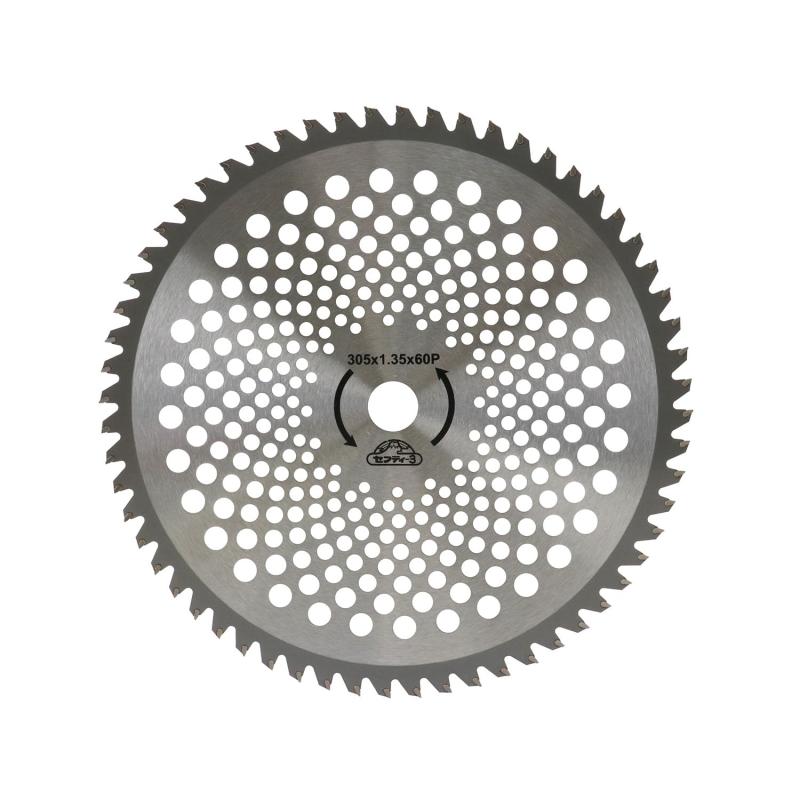 乐天商城 - セフティー3(Safety-3) 刈払作業用 草刈りチップソー 305mm×60P 大径 軽量 雑草・笹・小枝刈