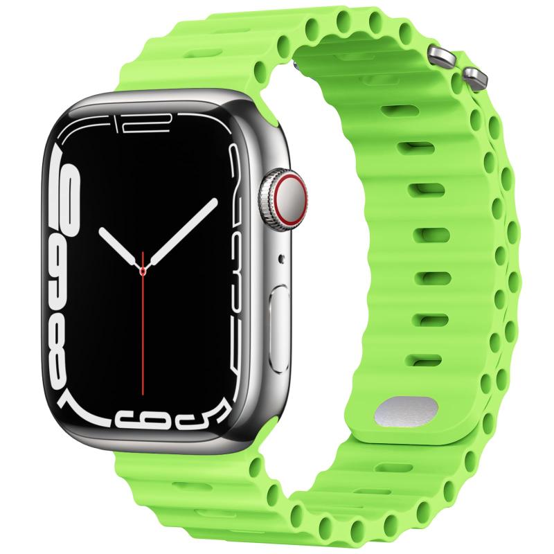 THWALK コンパチブル Apple Watch バンド ベルト 柔らかいシリコン素材のスポーツバンド 防水性 通気性 耐久性 柔軟 運動 おしゃれ 40mm 41mm 42mm 44mm 45mm 46mm 49mm アップルウォッチ Ultra 2