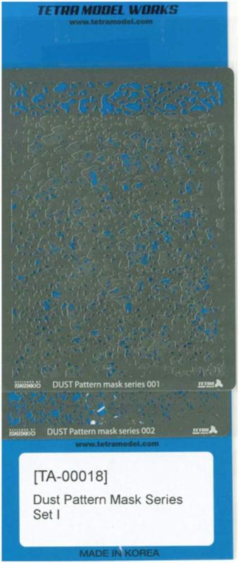 テトラモデルワークス TAシリーズ ダストパターンマスクセット1 エッチングマスクシート TA0018
