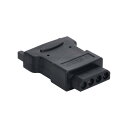 cablecc 15ピン SATAオス電源ケーブル - Molex 4ピン IDEハードディスクドライブ電源アダプター。(2)