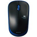 エレコム マウス ワイヤレス (レシーバー付属) Mサイズ 3ボタン 静音 IRセンサー 省電力 ブルー M-IR07DRSBU(2)
