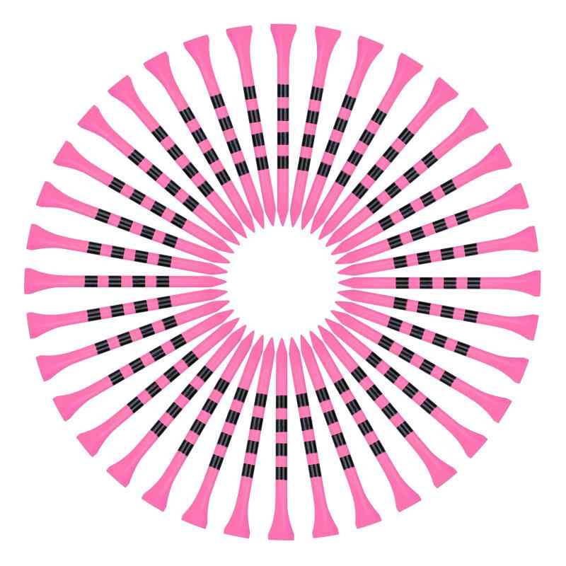 YFFSFDC ゴルフティー 83mm 高さ調整可能 ロングティー ウッドティー 目盛り付き ゴルフ 用品 コンペ アクセサリー 100本セット