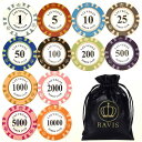 RAVIS ゴルフ マーカー ポーカー チップマーカー ラウンド用品 グランドゴルフ おしゃれ 革袋セット 12枚入り