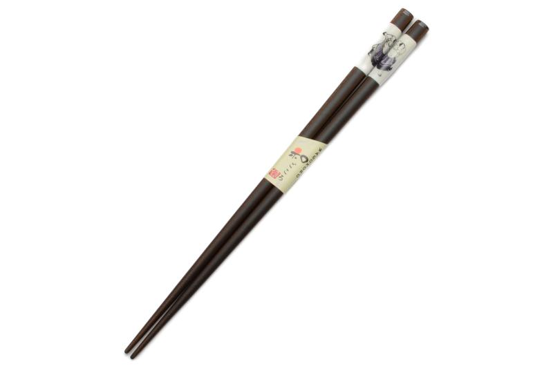 アオバ 箸 食洗 とんぼ玉 日本画 稲妻雷五郎 23cm 【261155】 インバウンド 日本製