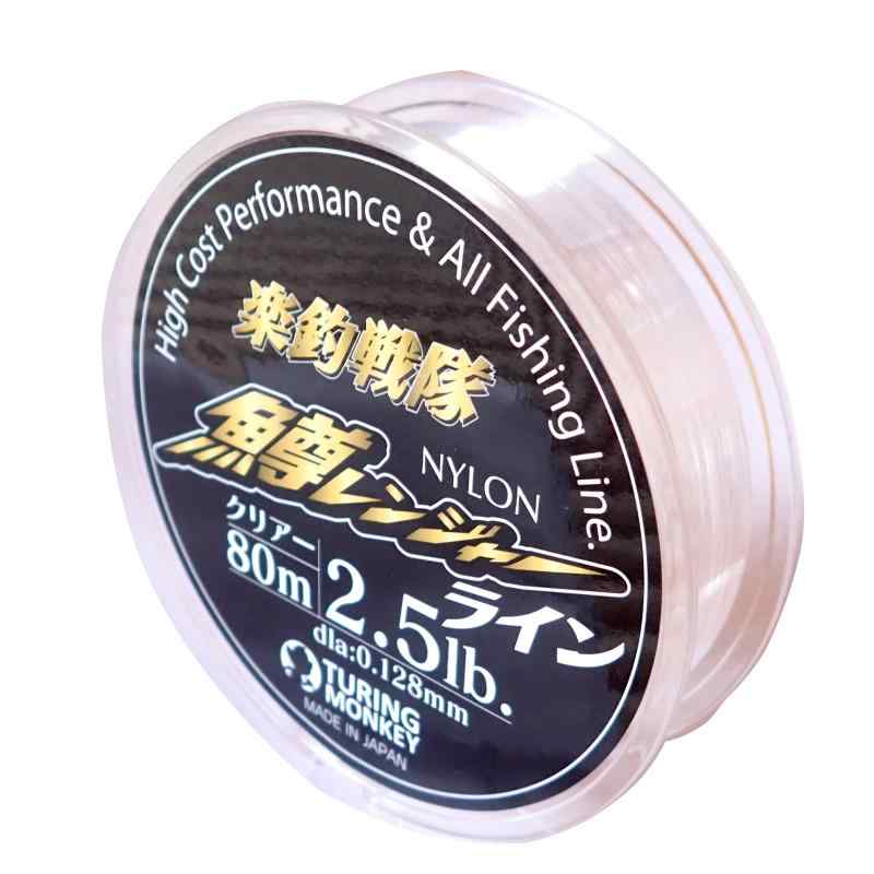 ツリング モンキー(turingmonkey) ツリモン 楽釣戦隊 鱒レンジャーライン ナイロン 80m 2.5lb クリアー