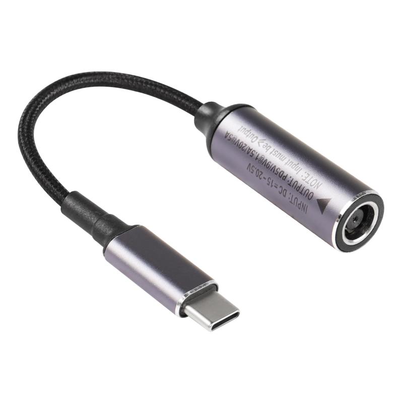SinLoon PD DC 7909メス入力-USB Type-Cオス電源充電ケーブル DC7909-Type-C延長ケーブル 携帯電話、タブレット、ラップトップ用のPD自動検出チップ付き