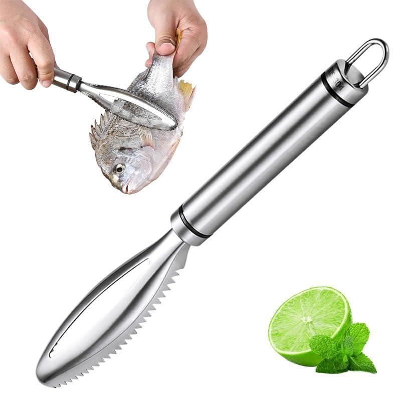 うろこ取り ウロコ取り ステンレス鋼 鱗発散防止 飛び散らない の魚の鱗の平面 キッチンガジェットの魚..