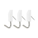 レック(LEC) カレンダーピンフック 3個入 耐荷重:1.2kg ホワイト H00404