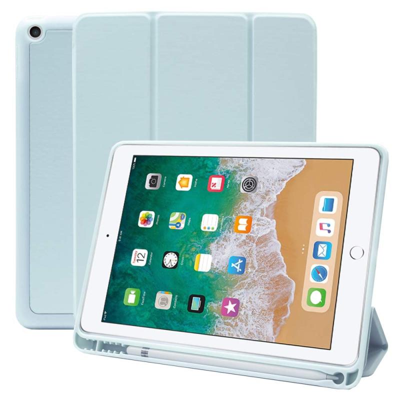 MS factory iPad ケース Apple Pencil 収納 耐衝撃 スマートカバー ソフト TPU オートスリープ ペンシルホルダー 全8色 for iPad 第11/10/9/8/7/6/5世代