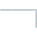 シンワ測定(Shinwa Sokutei) 曲尺 広ピタ シルバー 50cm 表裏同目 8段目盛 JIS 10036(3)