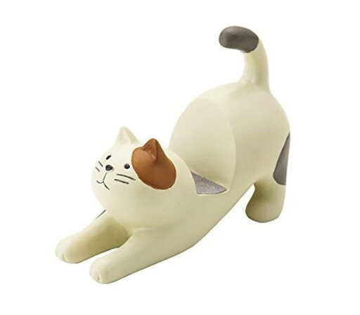 DECOLE concombre のび猫スマホスタンド 三毛猫 DECOLE concombre のび猫スマホスタンド 三毛猫