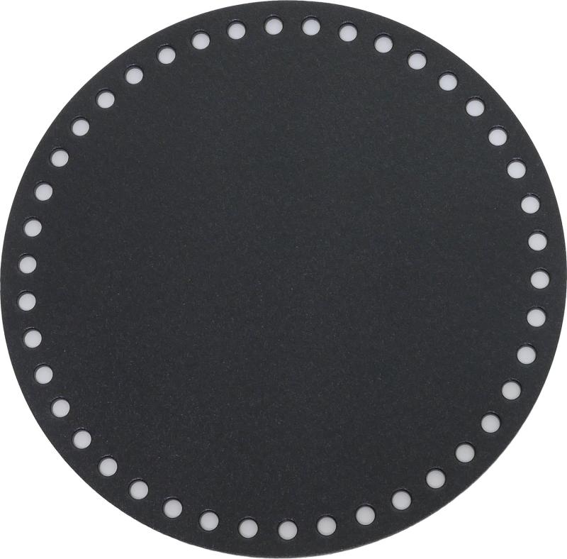 ハマナカ バッグ底板 丸 直径16cm 黒 H204-628