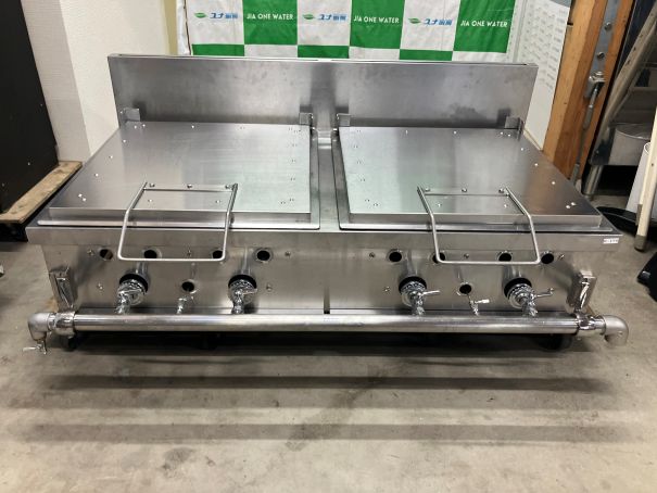 ☆★　餃子焼き器　餃子グリラー　1200×650×450　2連　卓上　都市ガス　☆★