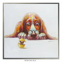 絵画 アート オイル ペイント 犬 いぬ イヌ 好き おしゃれ かわいい 絵 動物 ペット アニマル ポスター アートパネル グッズ ワンコ 愛犬 エッグ ドッ...