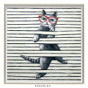 絵画 アート オイル ペイント 猫 ネコ ねこ 好き おしゃれ かわいい 絵 動物 ペット アニマル ポスター アートパネル グッズ キャット プレイ M 63...