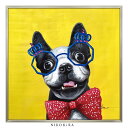 絵画 アート オイル ペイント 犬 いぬ イヌ 好き おしゃれ かわいい 絵 動物 ペット アニマル ポスター アートパネル グッズ ワンコ 愛犬 黄色 コメデ...