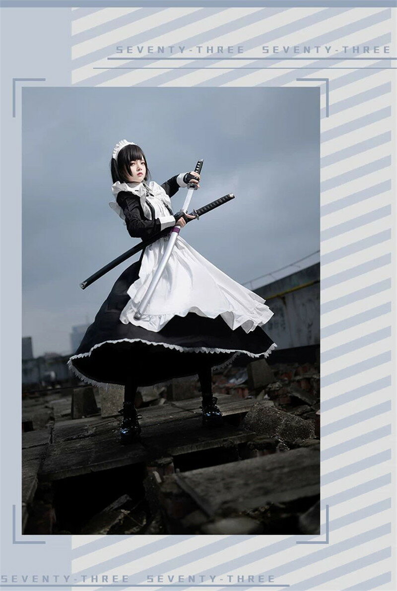 メイド服 ロング 英國風 ゴスロリ ワンピース ハロウィン 仮装 レディース 可愛い ロリータ コスプレ 長袖 パーティー イベント 演出服