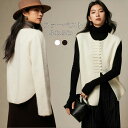 ファーベスト デビュタントスタイル ボアベスト コート レディース インナーベスト アウター 袖なし ノーカラー 羽織り カジュアル ふわふわ きれいめ 秋冬 ...